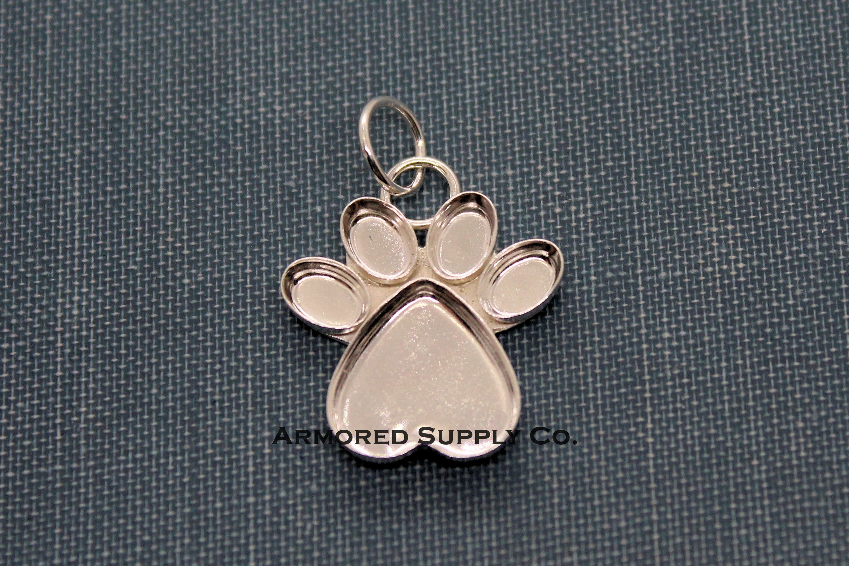 10mm Pet Paw Bezel Pendant Blank Setting