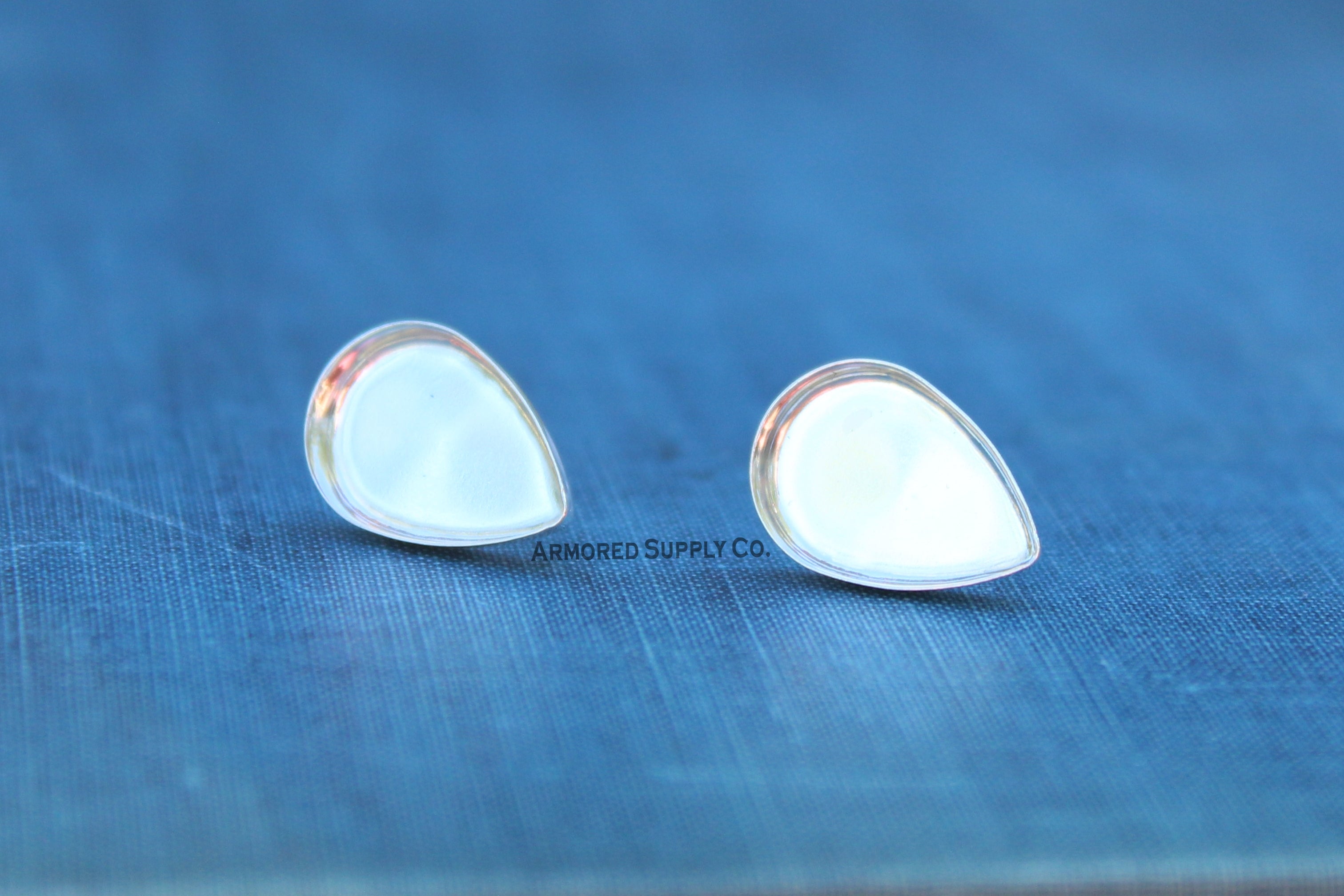 Plain Pear Bezel Stud Earring Blanks – Armored Supply Co.