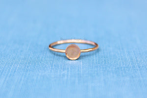 Rose Gold Filled 3mm Bezel Cup Ring blank, Round Cabochon, Breast Milk, DIY jewelry supplies, build your ring, wholesale jewelry, diy ring