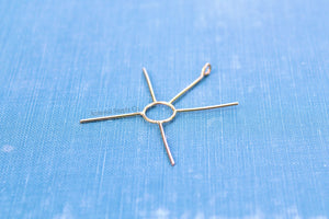 Gold Freeform Claw Prong Pendant Blank, Raw Stone 4 Prong Setting, Wholesale Blanks, Pendant, DIY Jewelry, Silver Blanks, Jewelry Supplies
